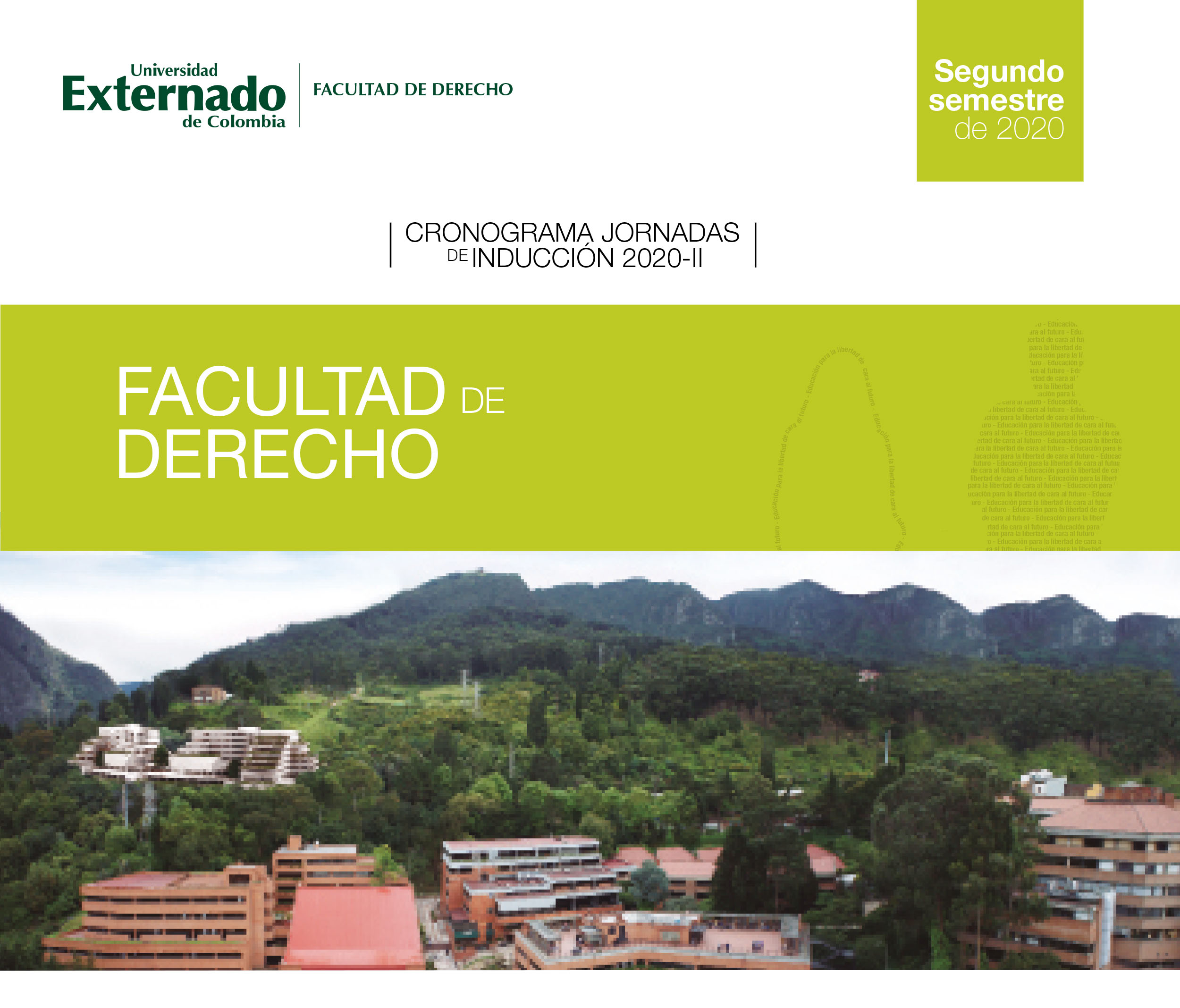 Cronograma Facultad de Derecho